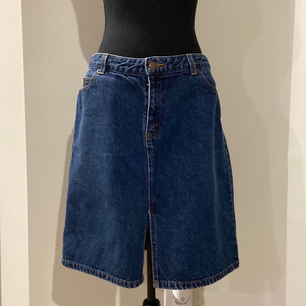 Y2K denim skirt